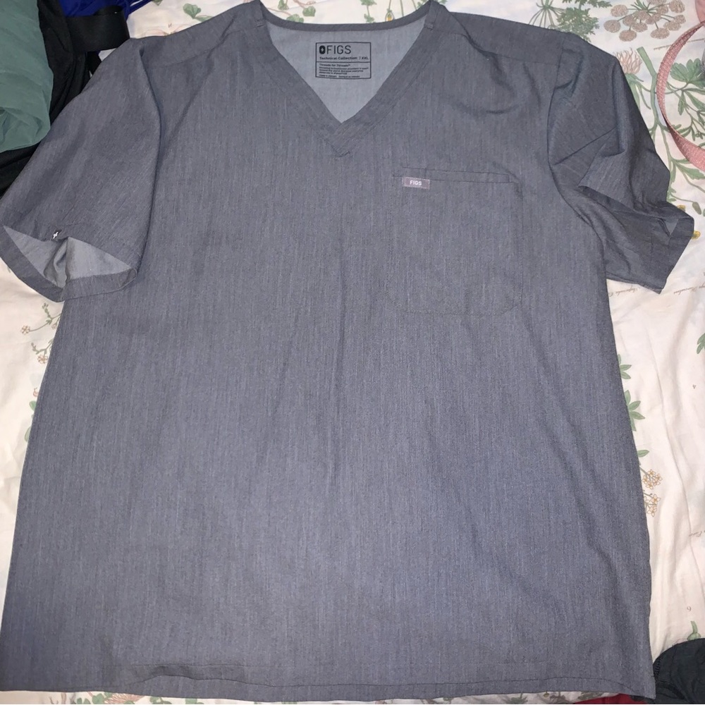 Figs Gray Men's Shirt